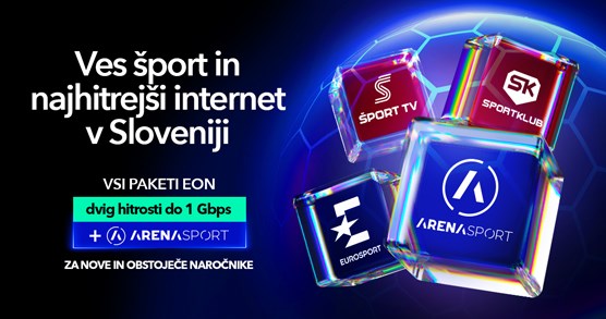 Telemach Slovenija širi športno ponudbo z vključitvijo vseh programov Arena Sport
