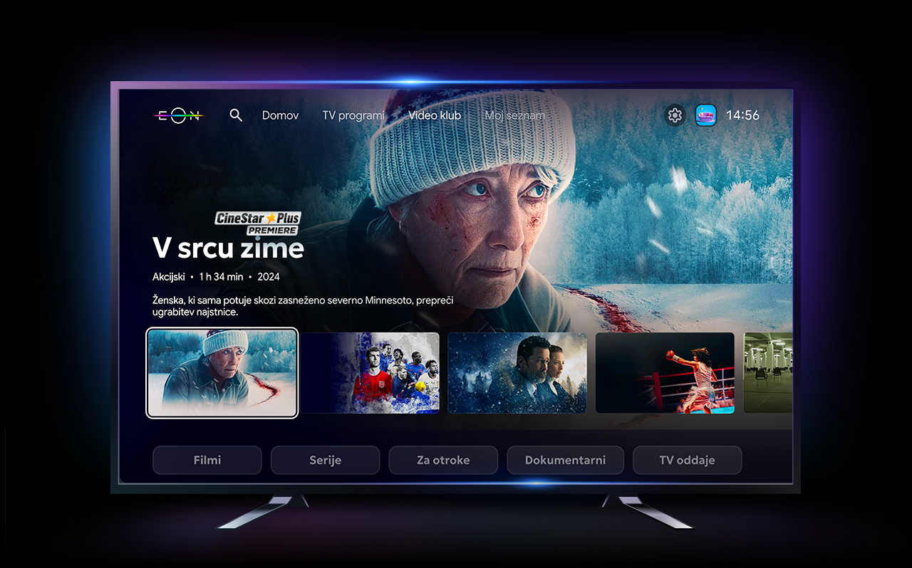 Oglejte si film V srcu zime na kanalu CineStar Plus preko storitve EON na zahtevo, z uporabo novega, bolj intuitivnega in prilagojenega vmesnika.