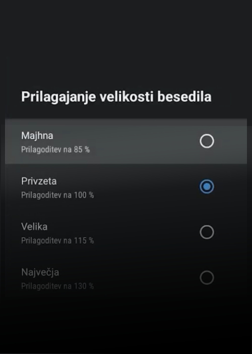 Nastavitev videza besedila