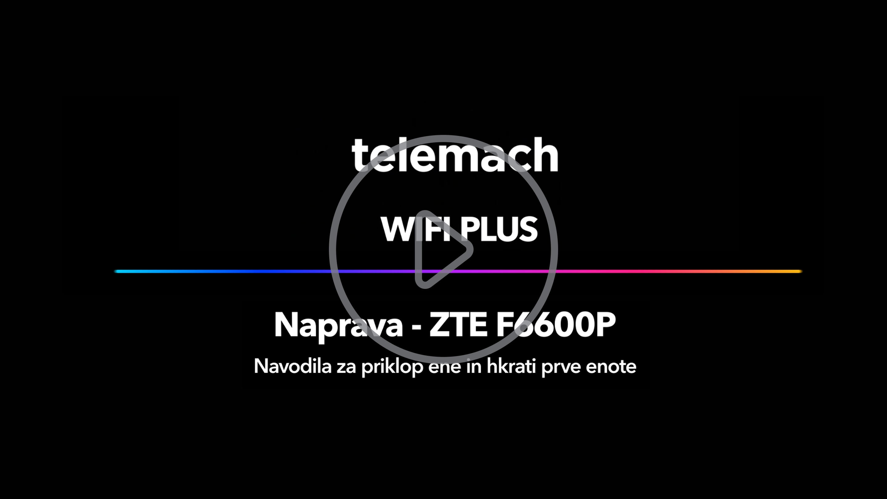 Priklop ene in hkrati prve enote ZTE