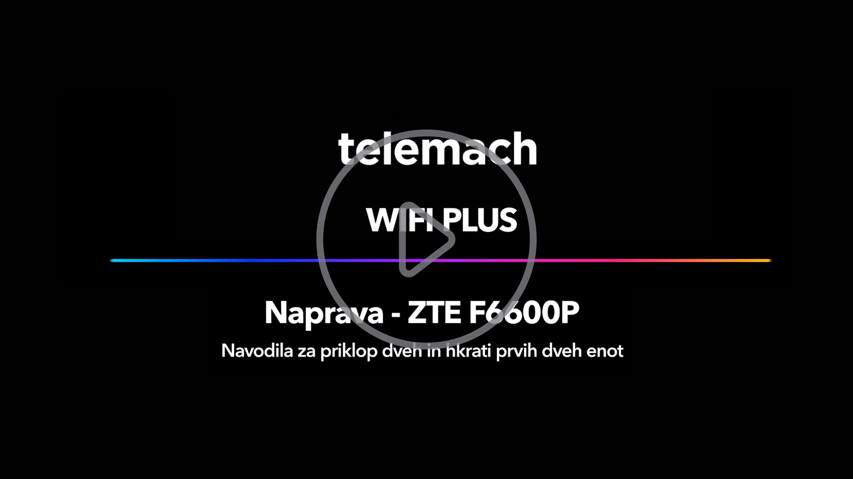 Priklop dveh in hkrati prvih dveh enot ZTE