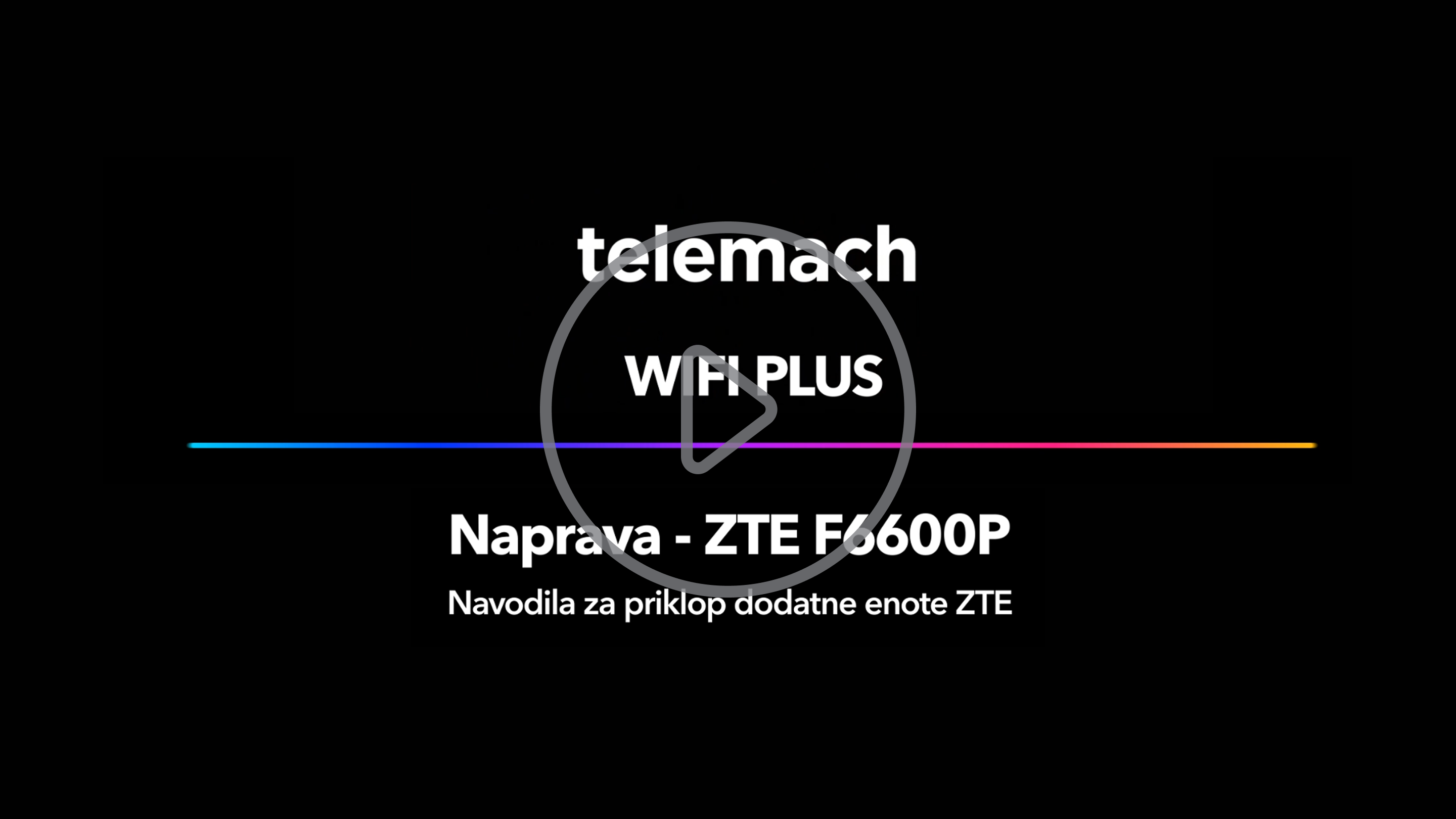 Priklop dodatne enote ZTE